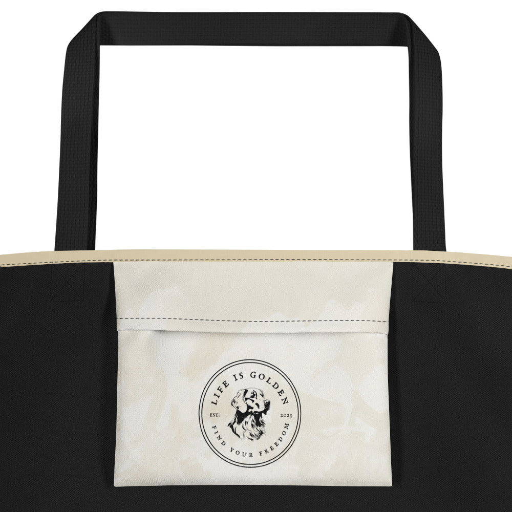 April All-Over Print Large Tote Bag