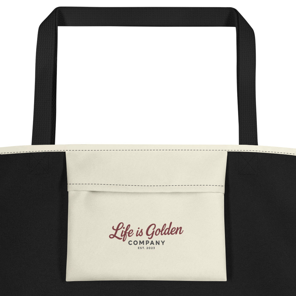 White Stone Goldens  Large Tote Bag