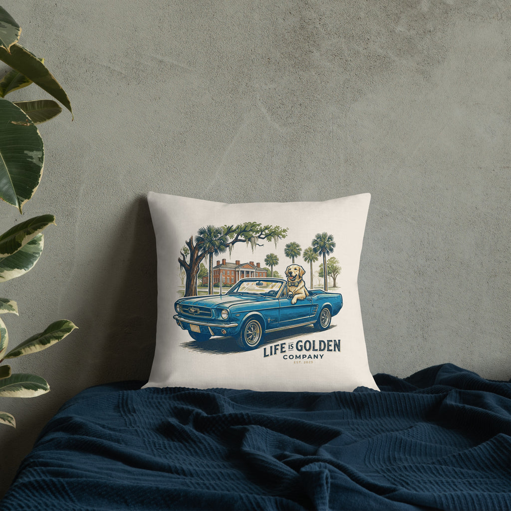 Electric Blue Cruise Pillow