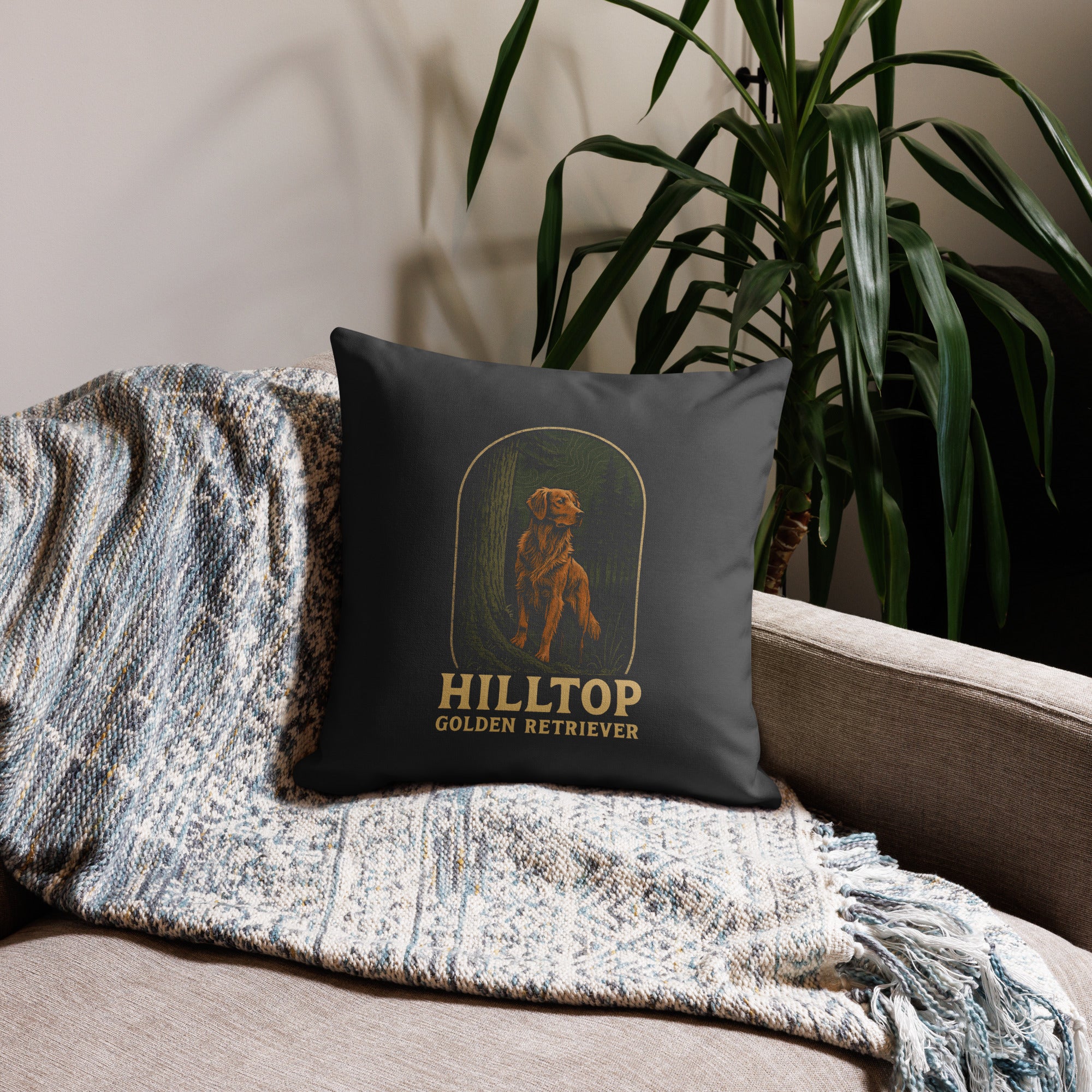 Hilltop Golden Retriever Premium Pillow