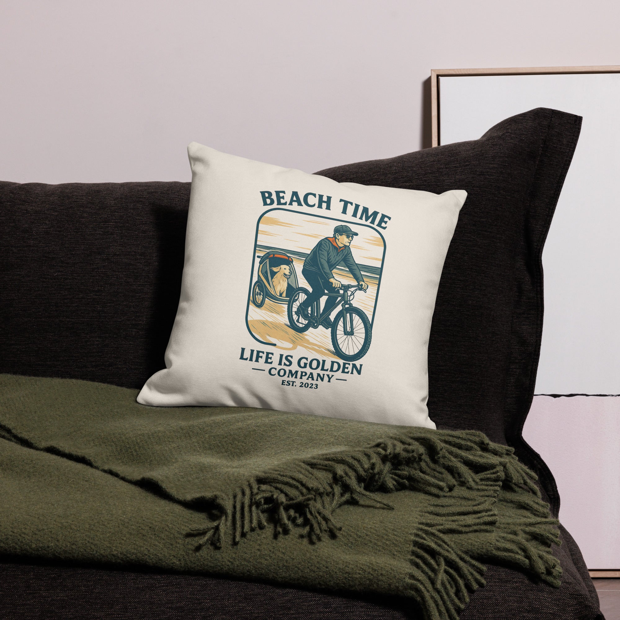 Beach Time Premium Pillow
