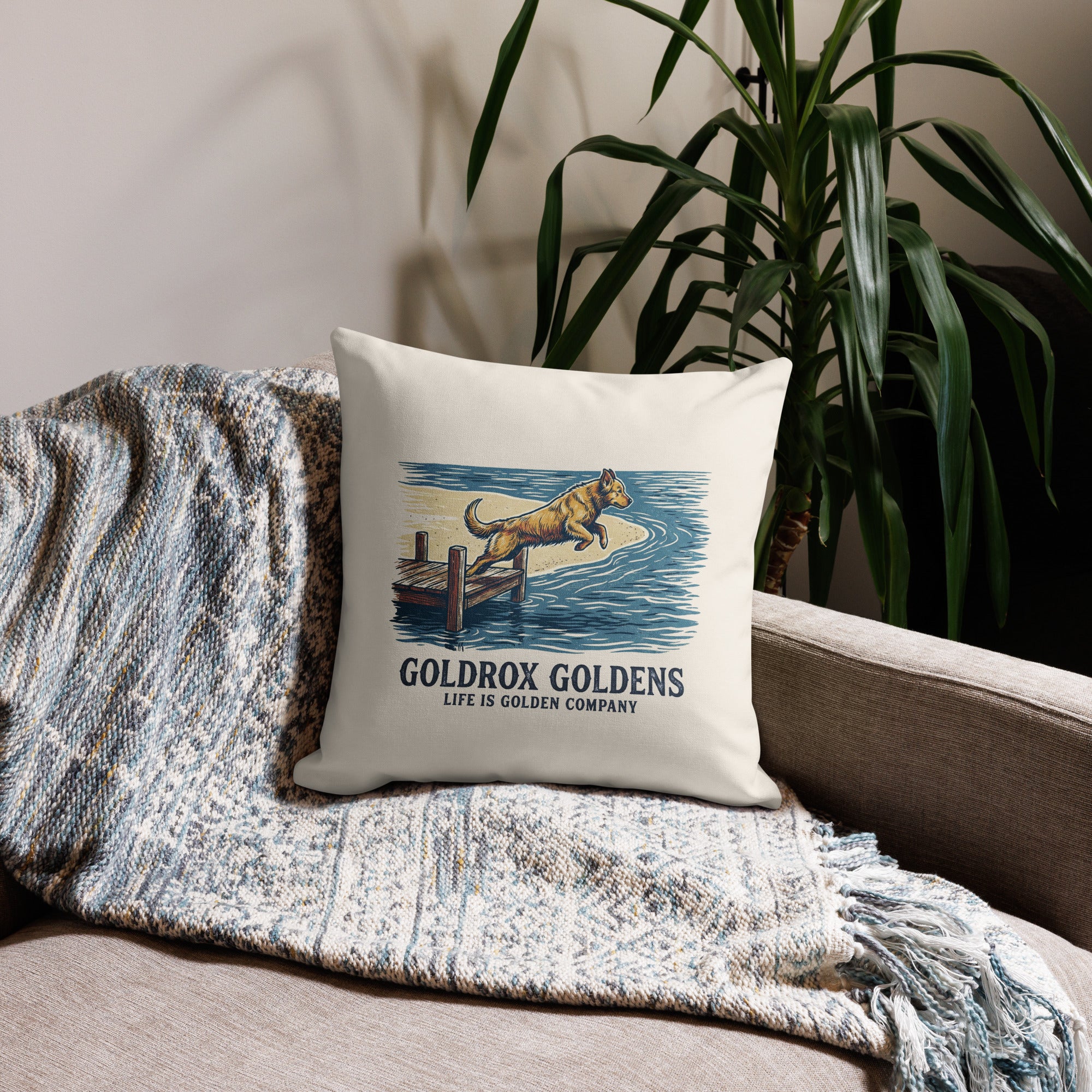 GoldRox - Dock Diver Pillow