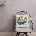 Electric Blue Cruise Pillow