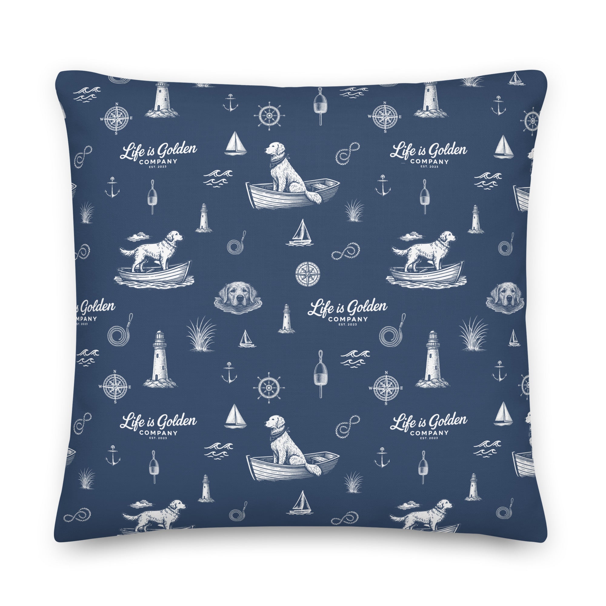 Golden Harbor Pillow