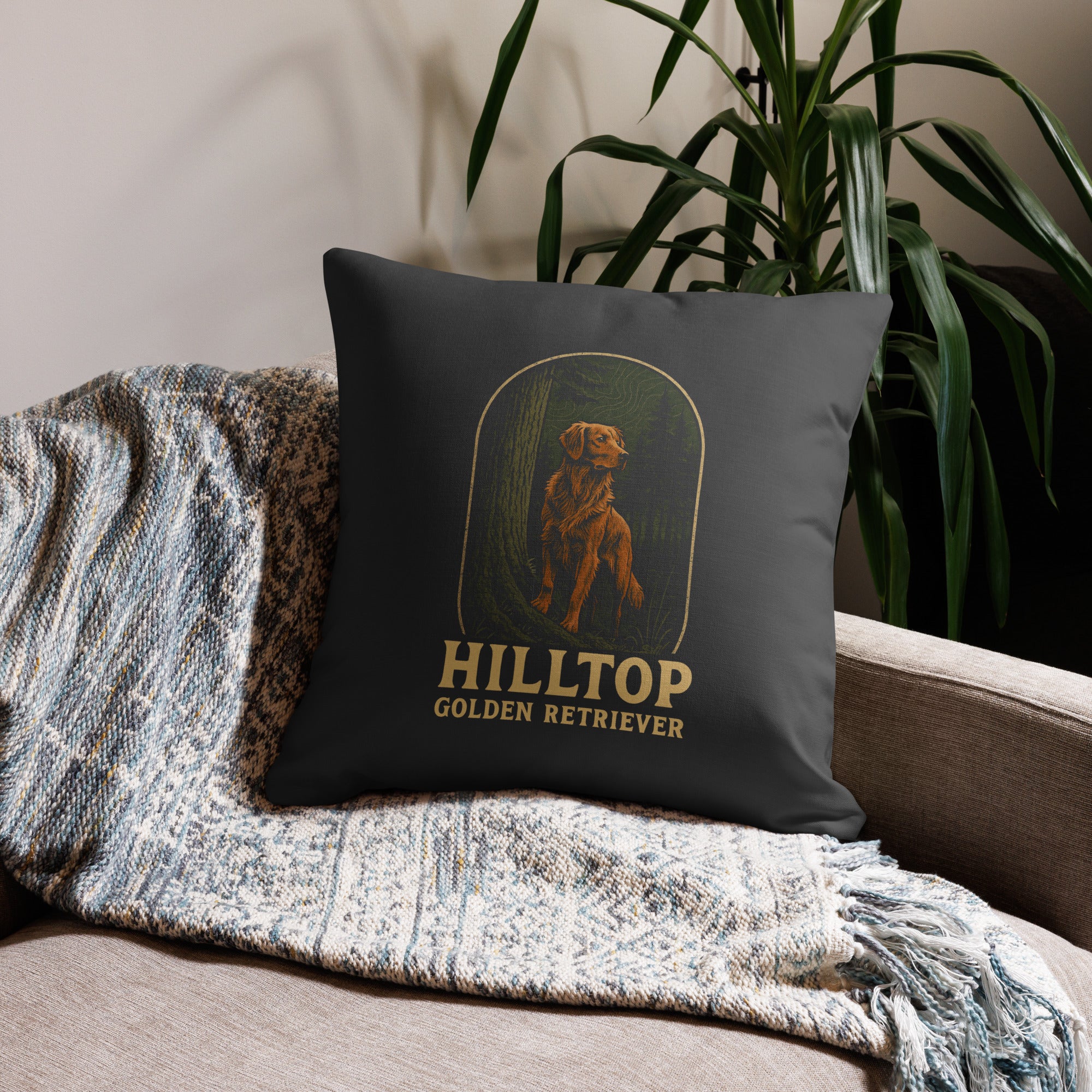 Hilltop Golden Retriever Premium Pillow