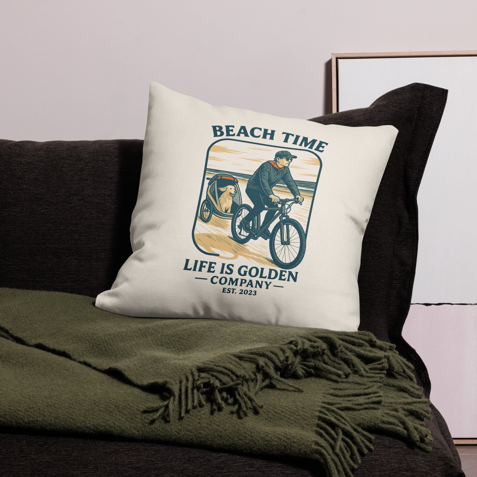 Beach Time Premium Pillow