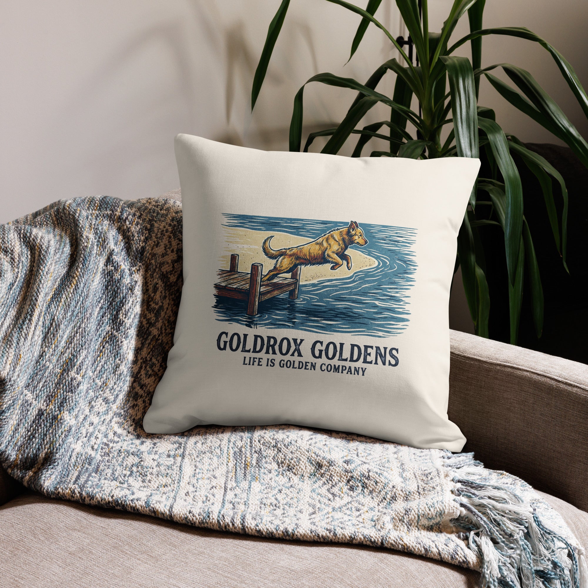GoldRox - Dock Diver Pillow