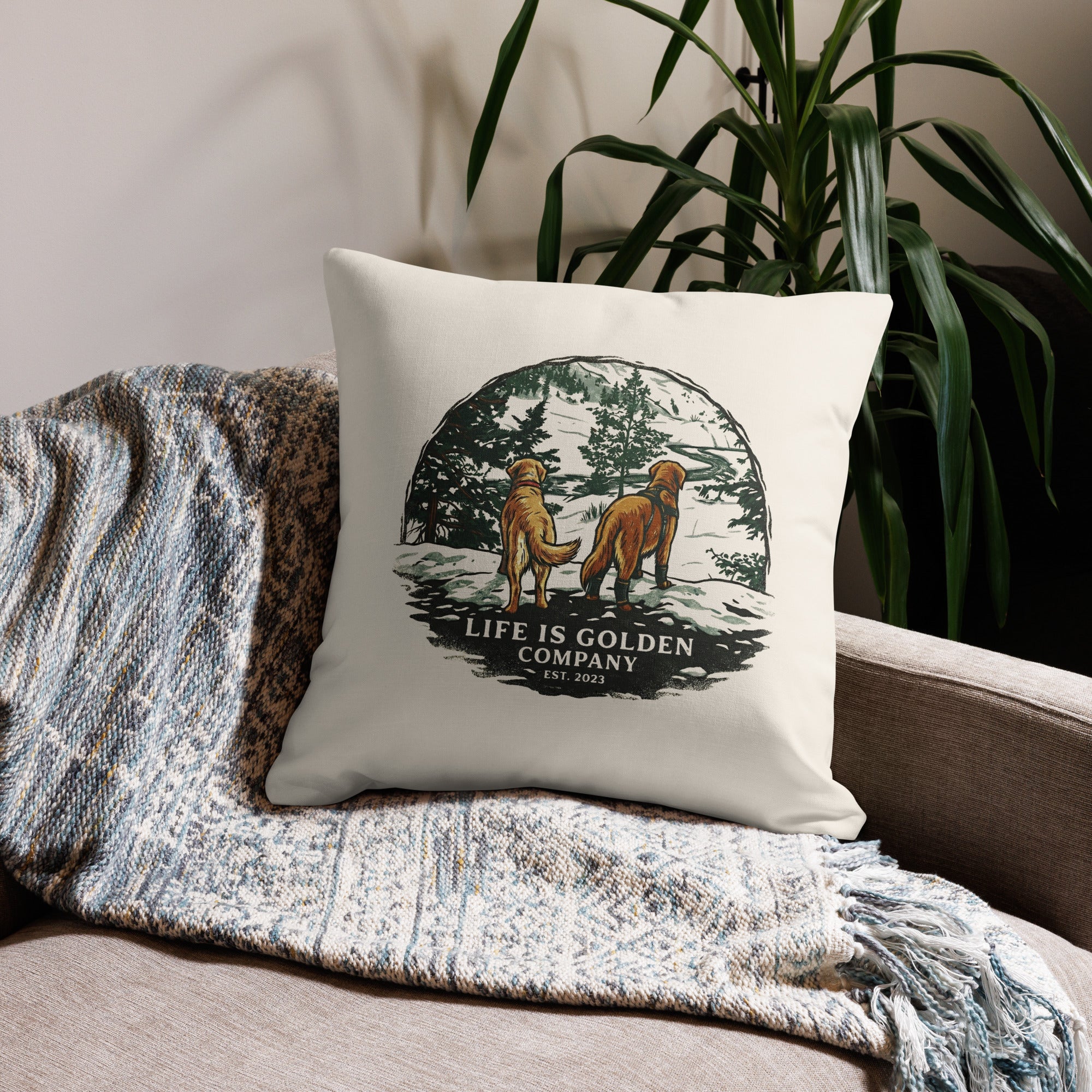 Where the Snow Leads Pillow