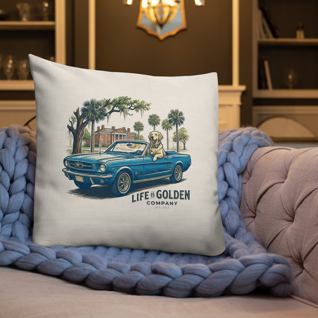 Electric Blue Cruise Pillow