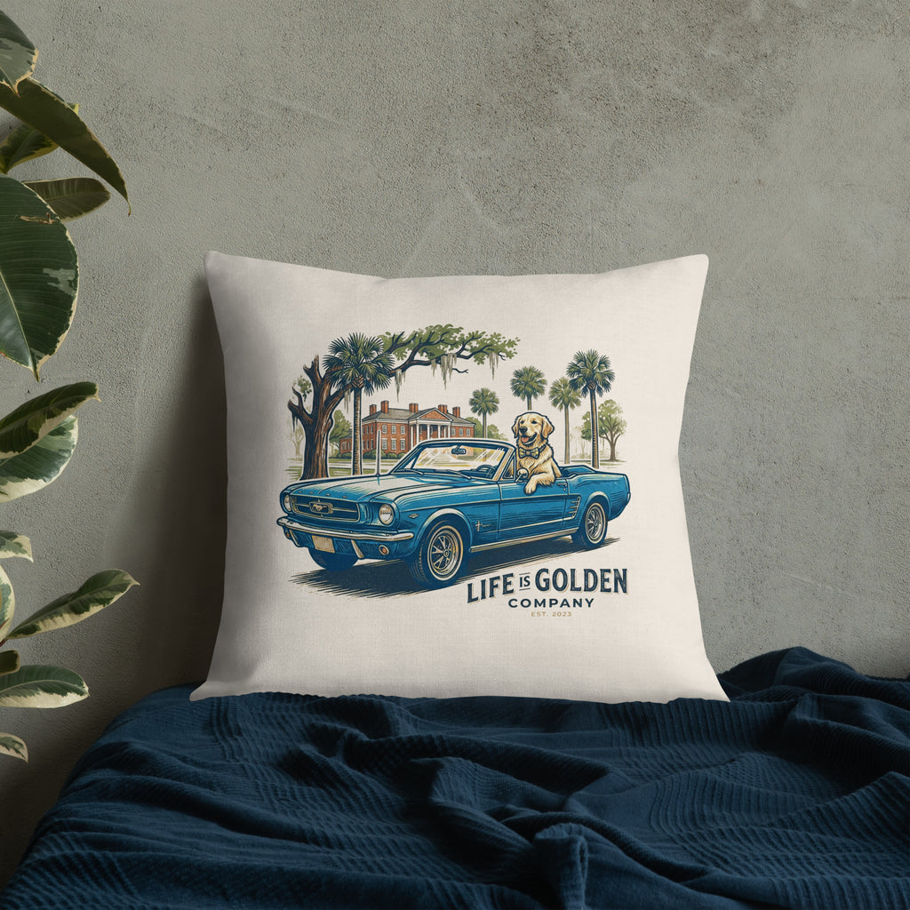 Electric Blue Cruise Pillow