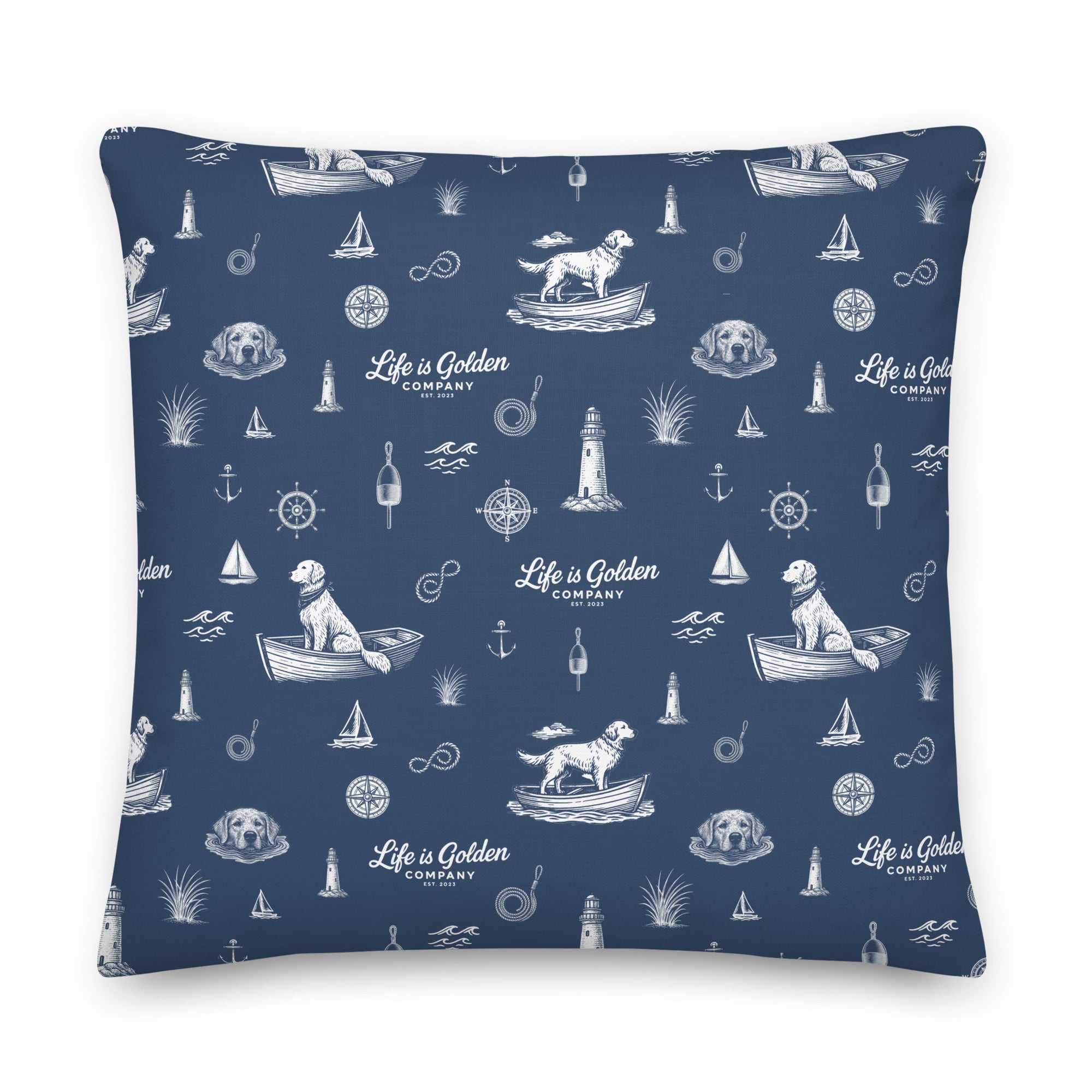Golden Harbor Pillow