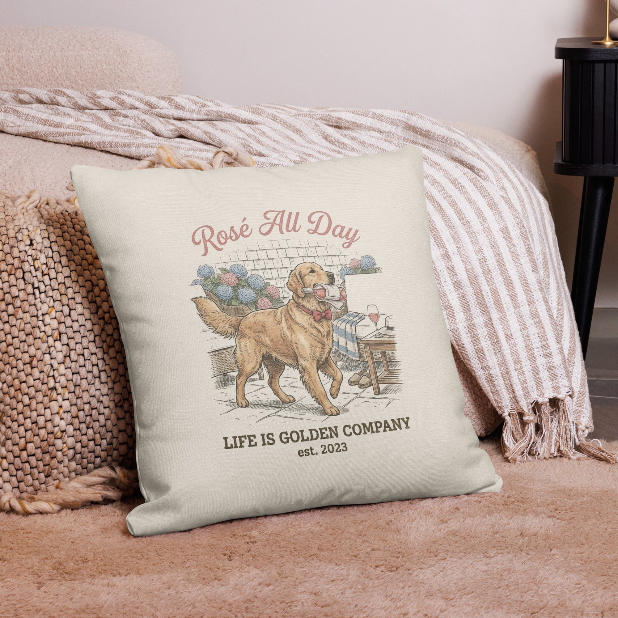Rosé All Day Premium Pillow