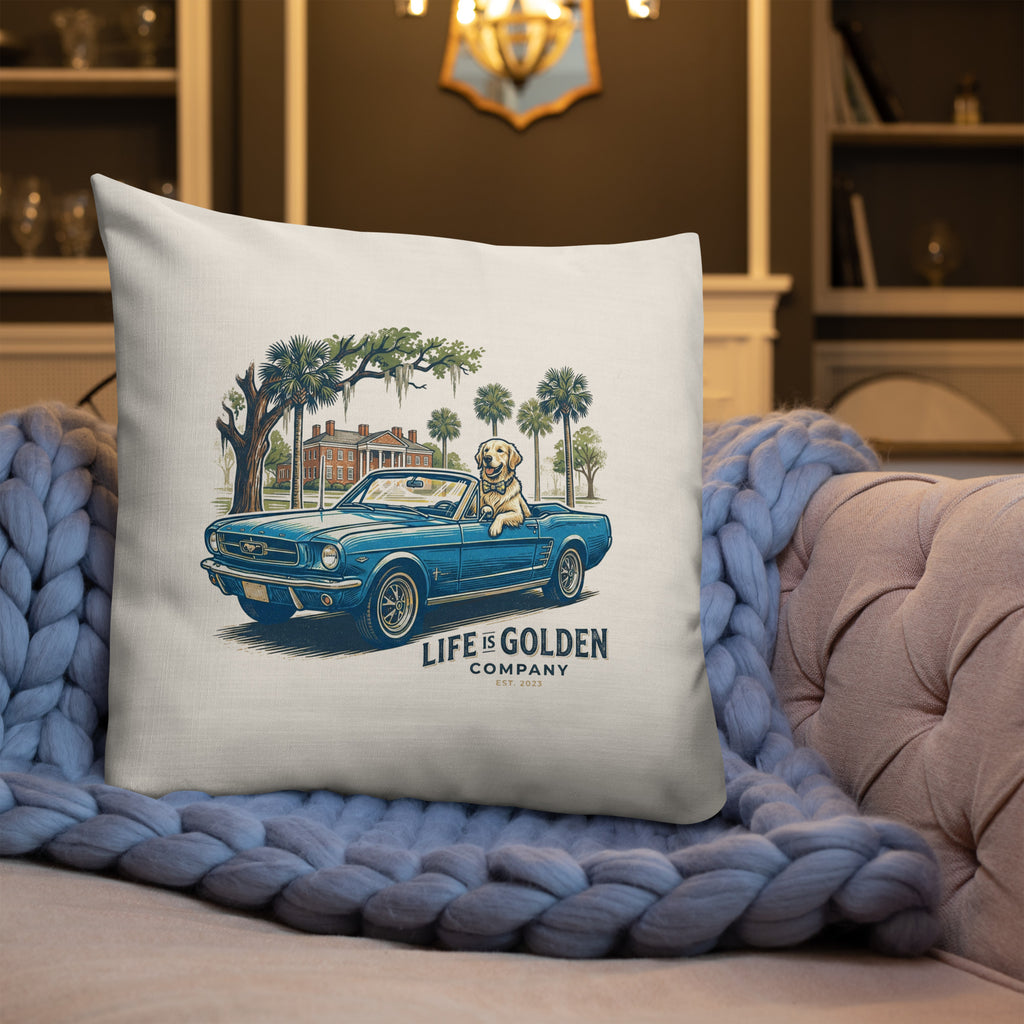 Electric Blue Cruise Pillow