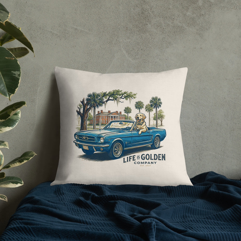 Electric Blue Cruise Pillow
