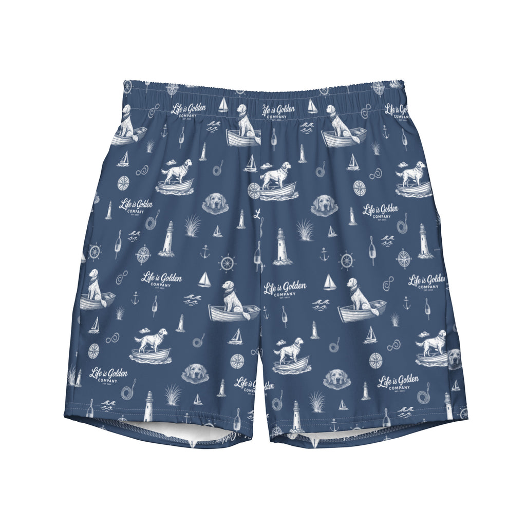 Golden Harbor Swim Trunks