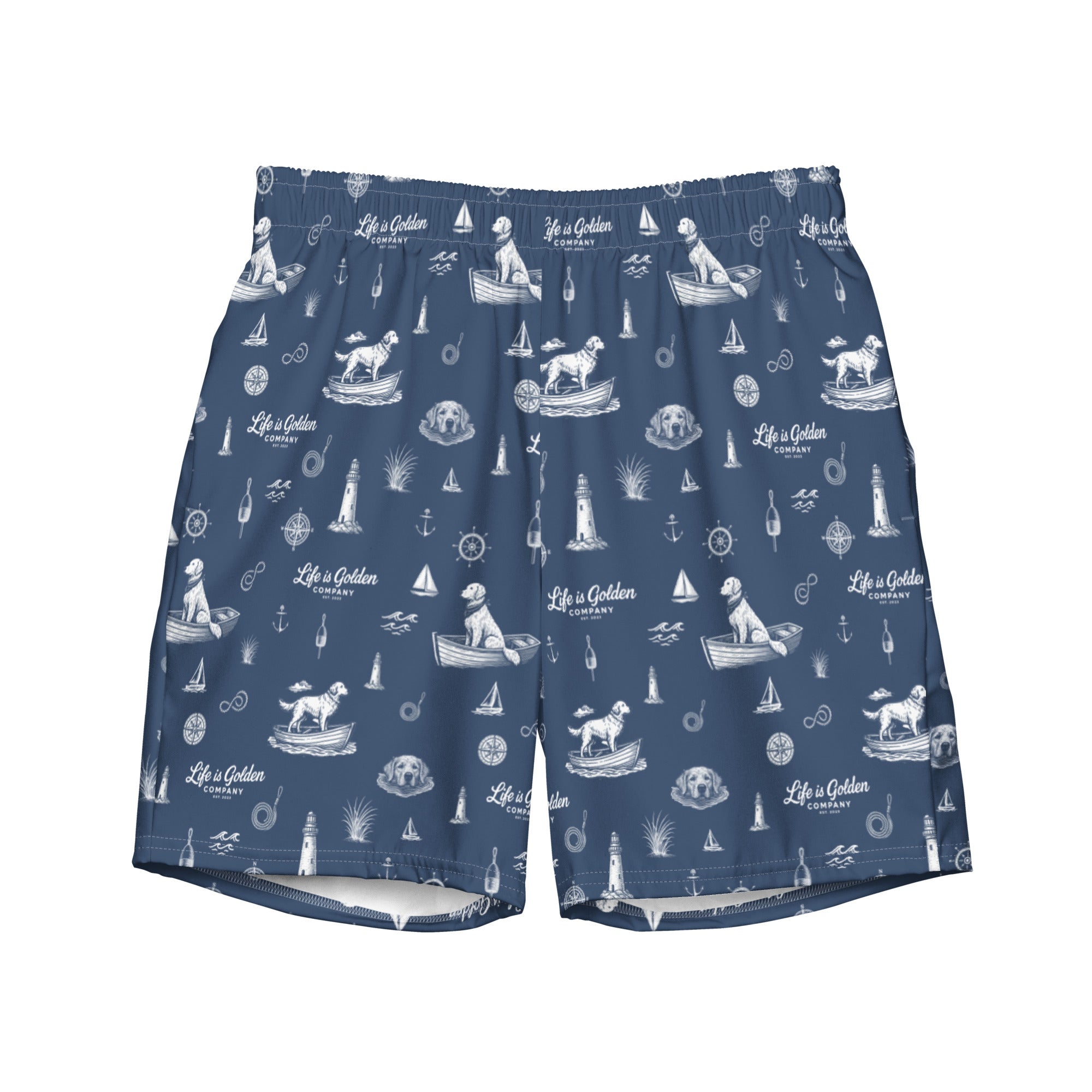 Golden Harbor Swim Trunks