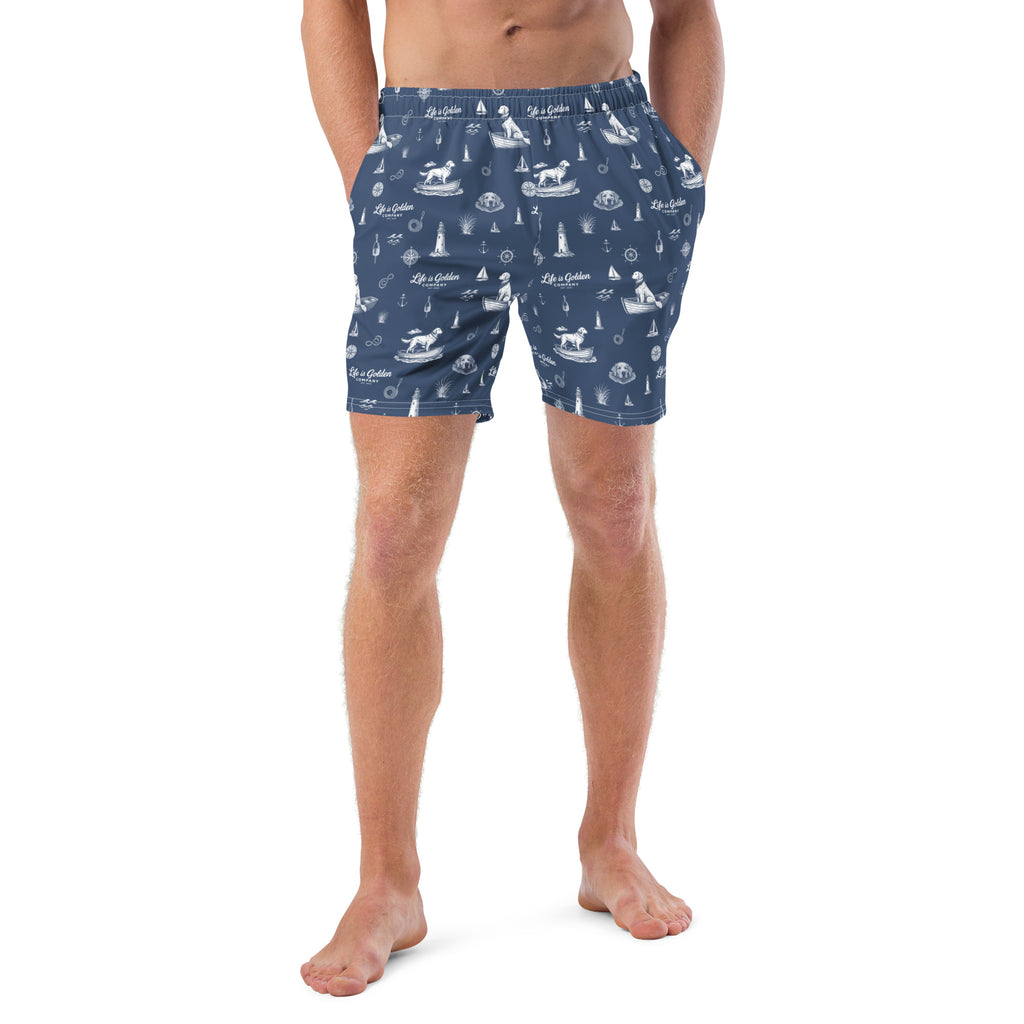 Golden Harbor Swim Trunks