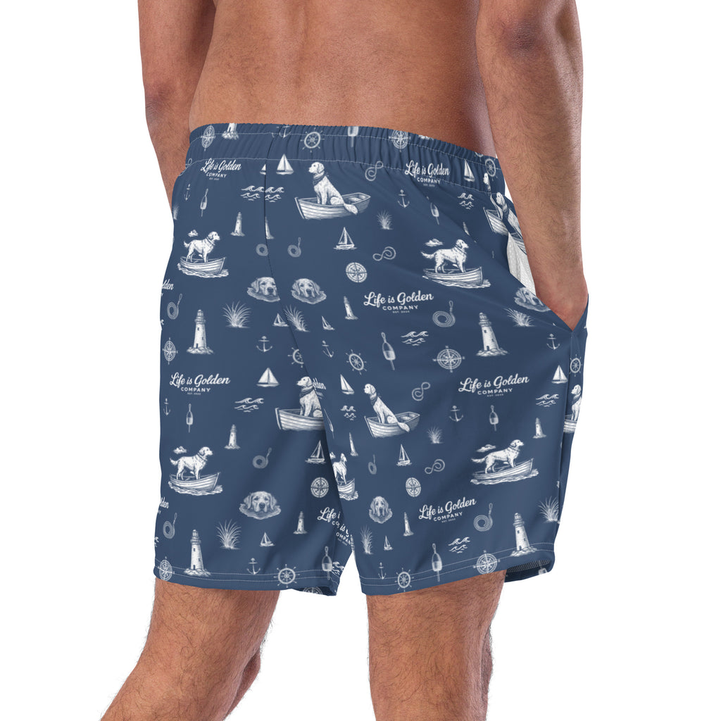 Golden Harbor Swim Trunks