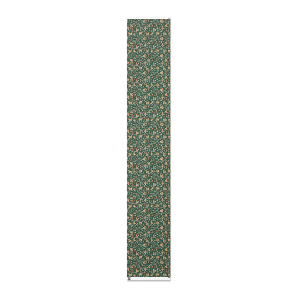 Après-Ski Goldens Wrapping Paper — the full 15 ft roll