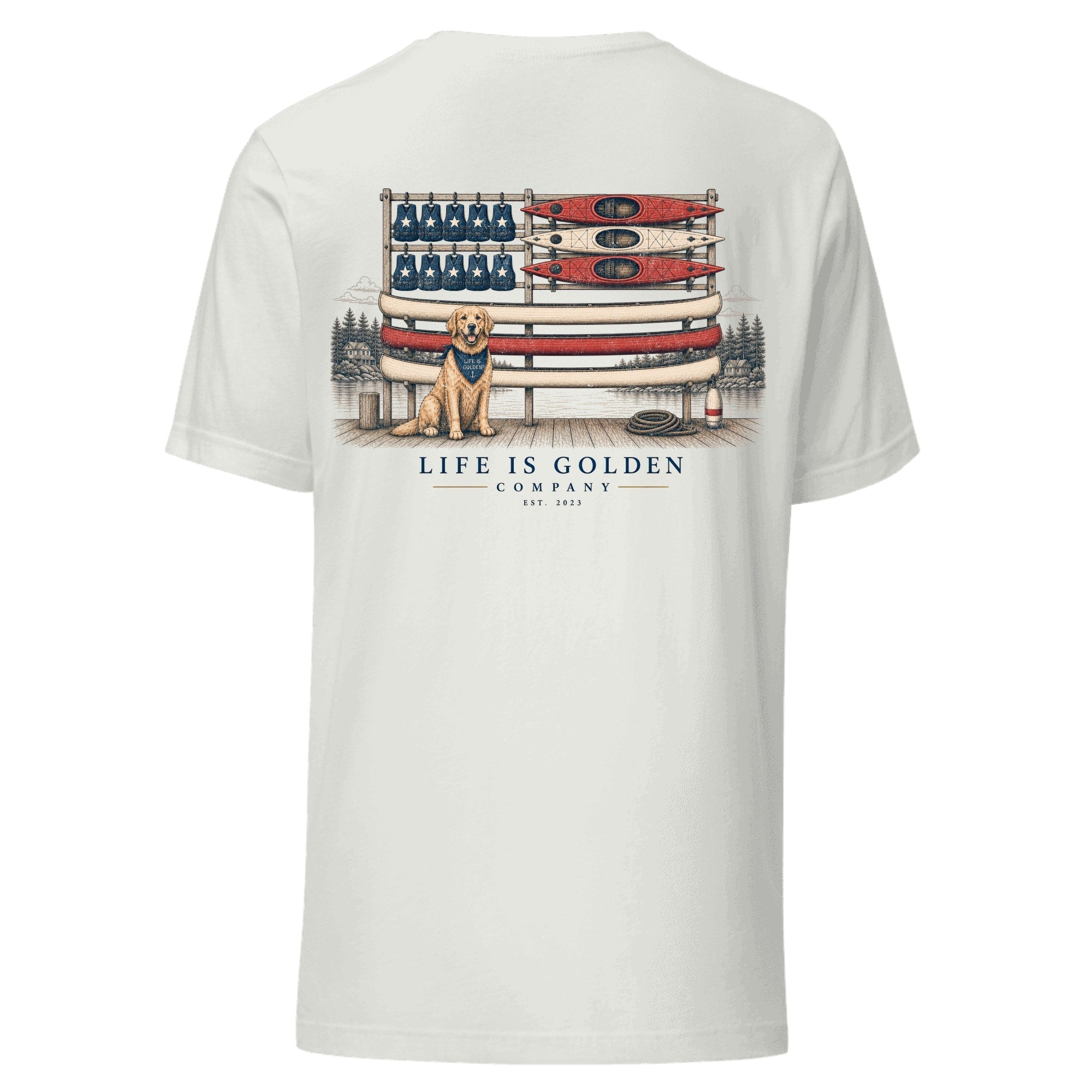 The Boathouse Flag Tee — Ash