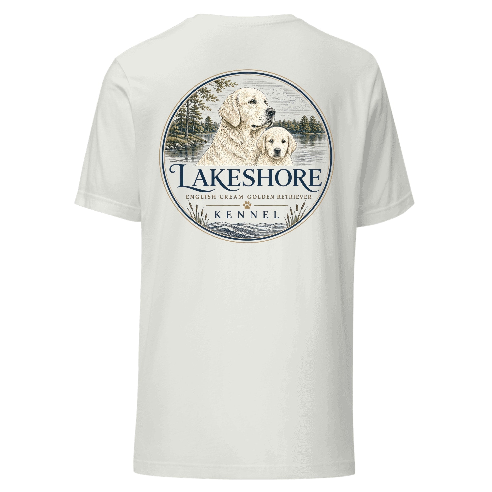 Lakeshore Tee — Ash (back)
