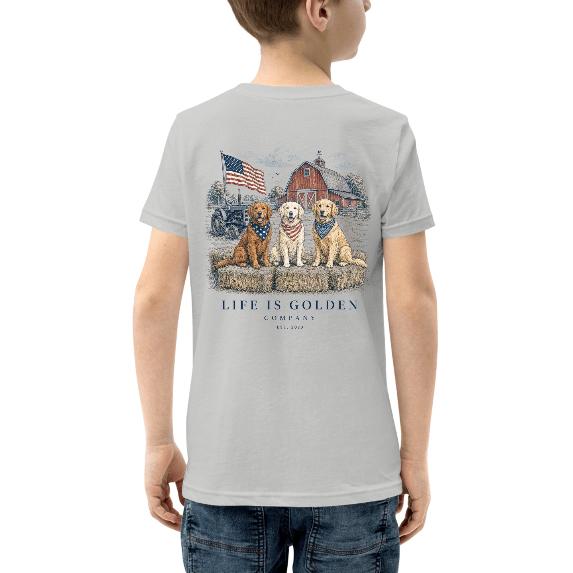 The Heartland Trio Youth Tee — Athletic Heather