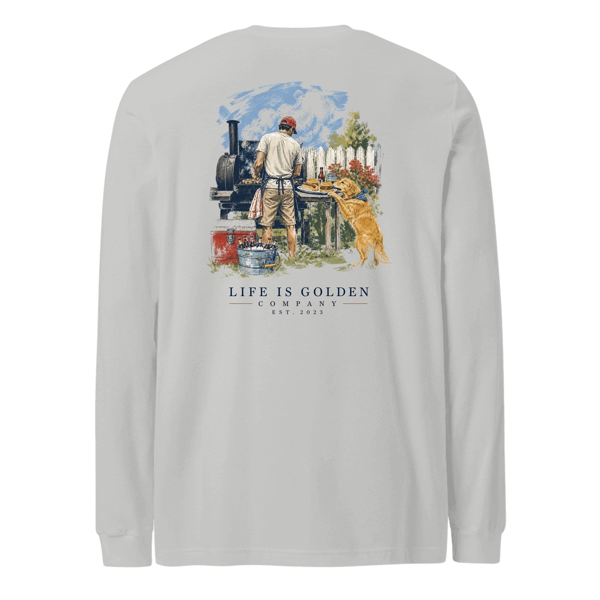 The Pitmaster Long-Sleeve — Athletic Heather