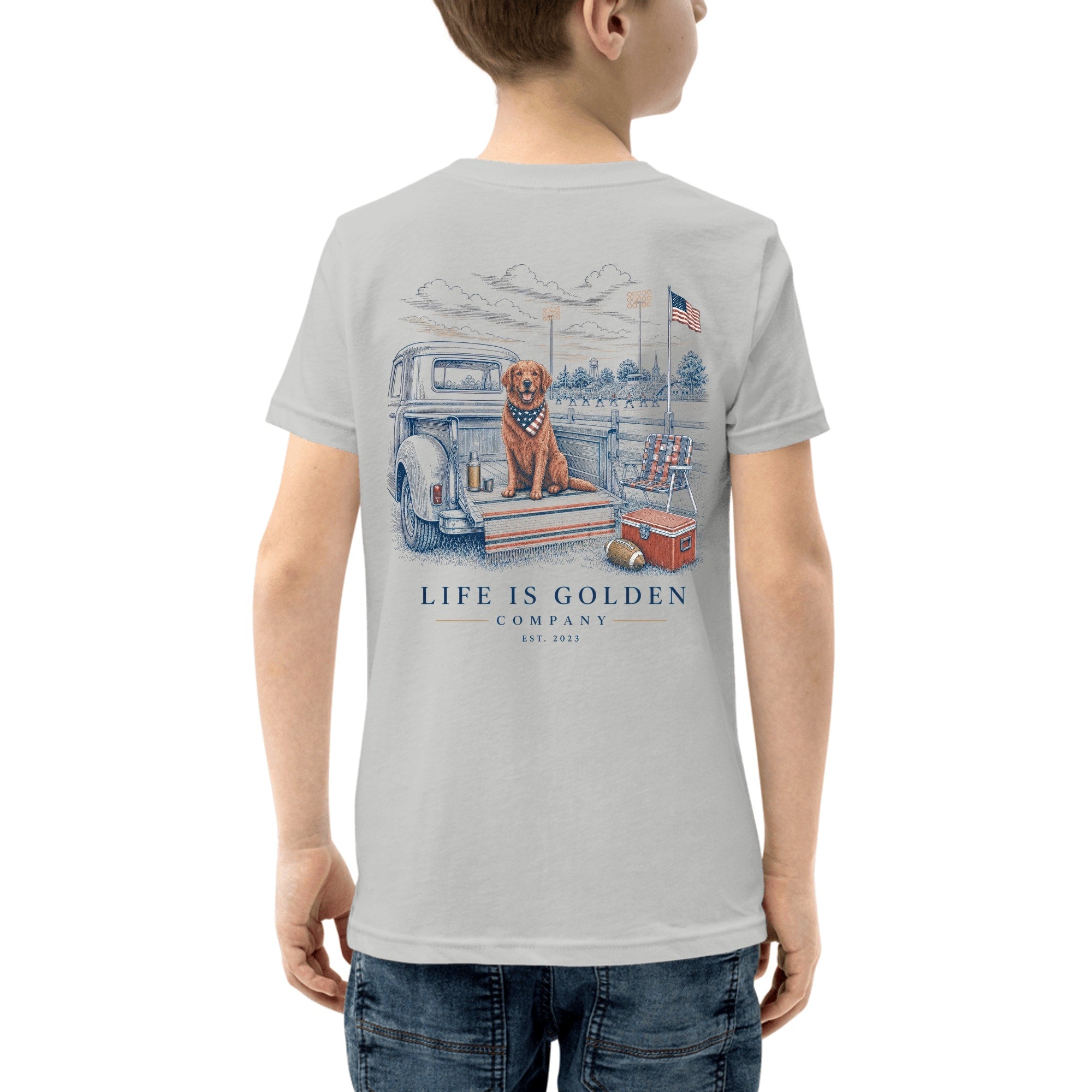 The Tailgate Kickoff Youth Tee — Athletic Heather