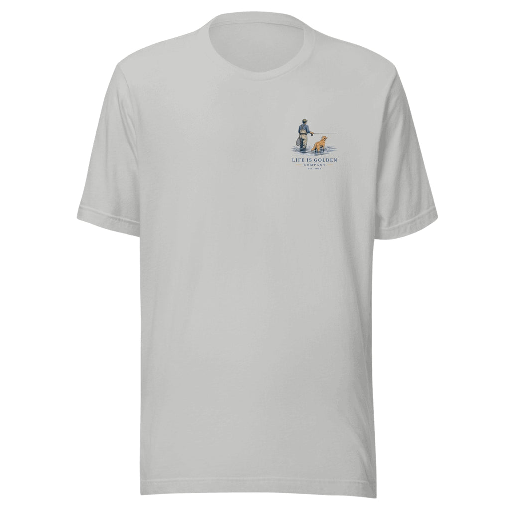 The Morning Drift Tee — Athletic Heather (front)