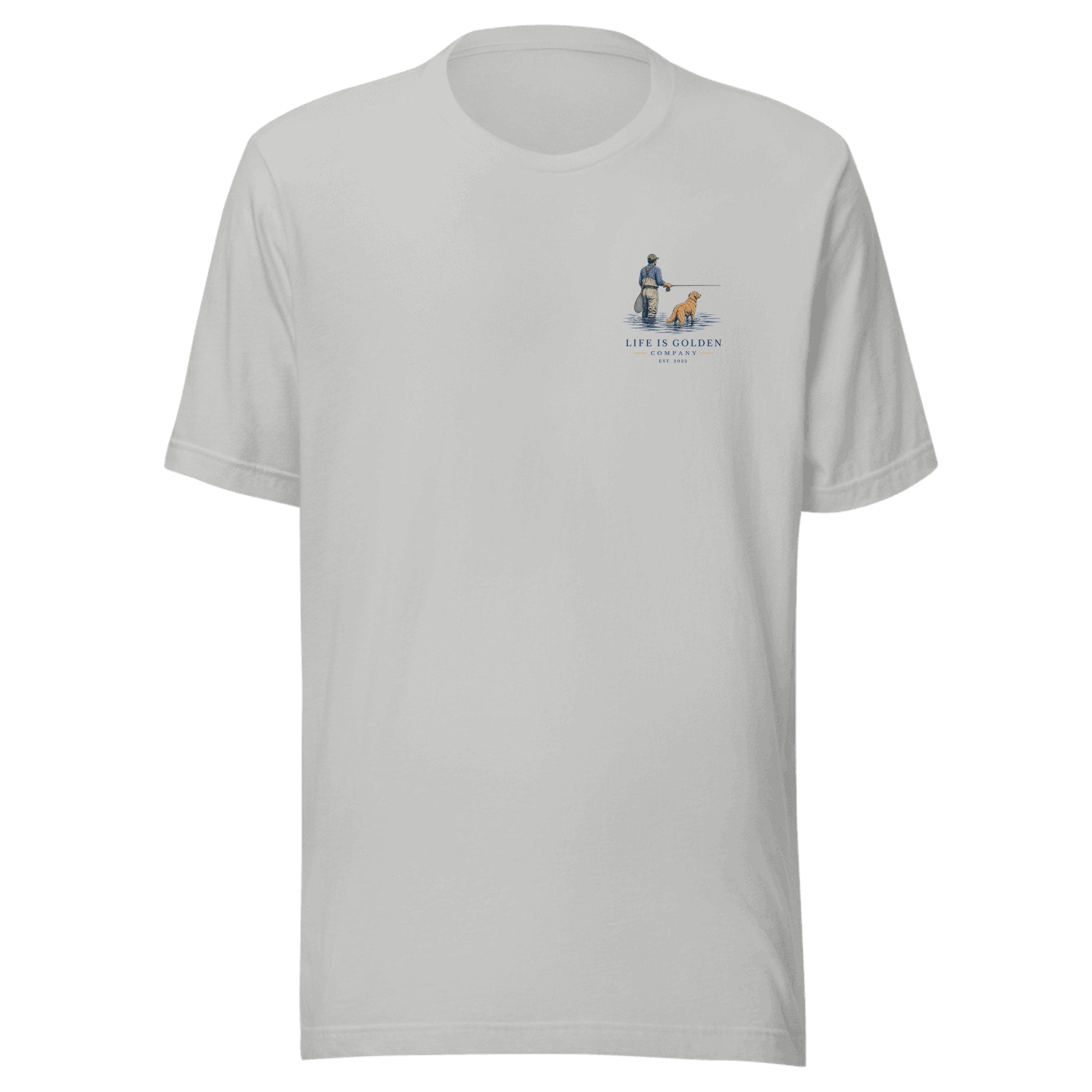 The Morning Drift Tee — Athletic Heather (front)