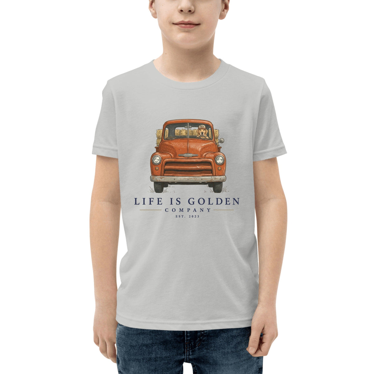 The Barn Chore Youth Tee — Athletic Heather