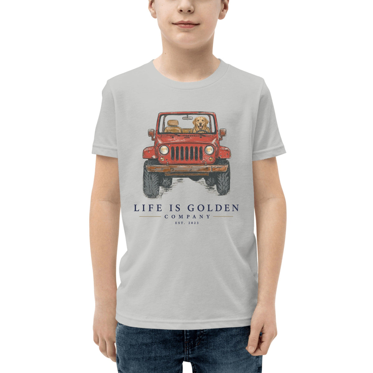The Top-Down Run Youth Tee — Athletic Heather