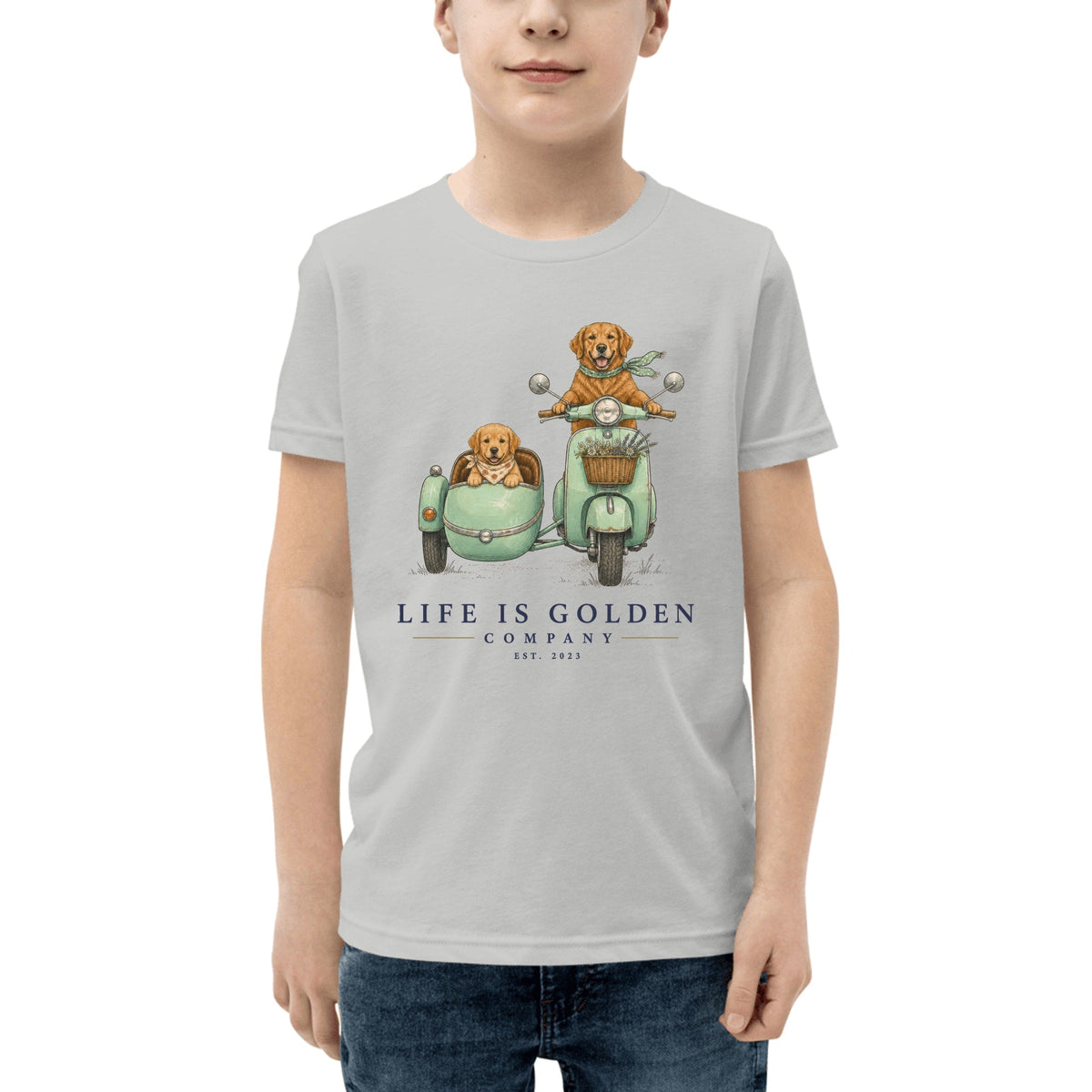 The Sidecar Run Youth Tee — Athletic Heather