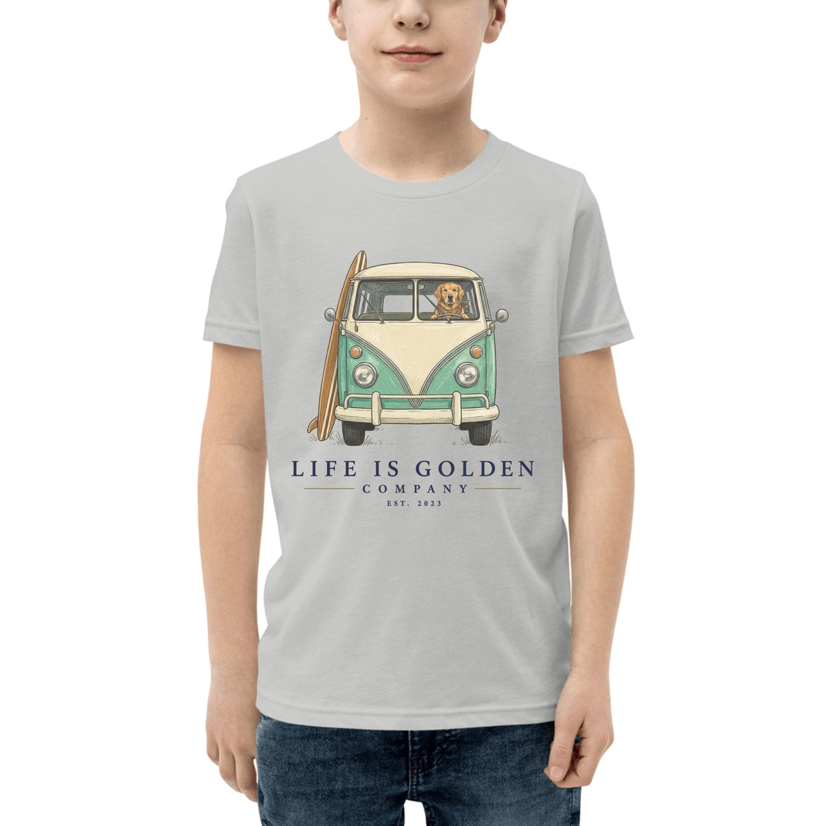 The Board Rider Youth Tee — Athletic Heather
