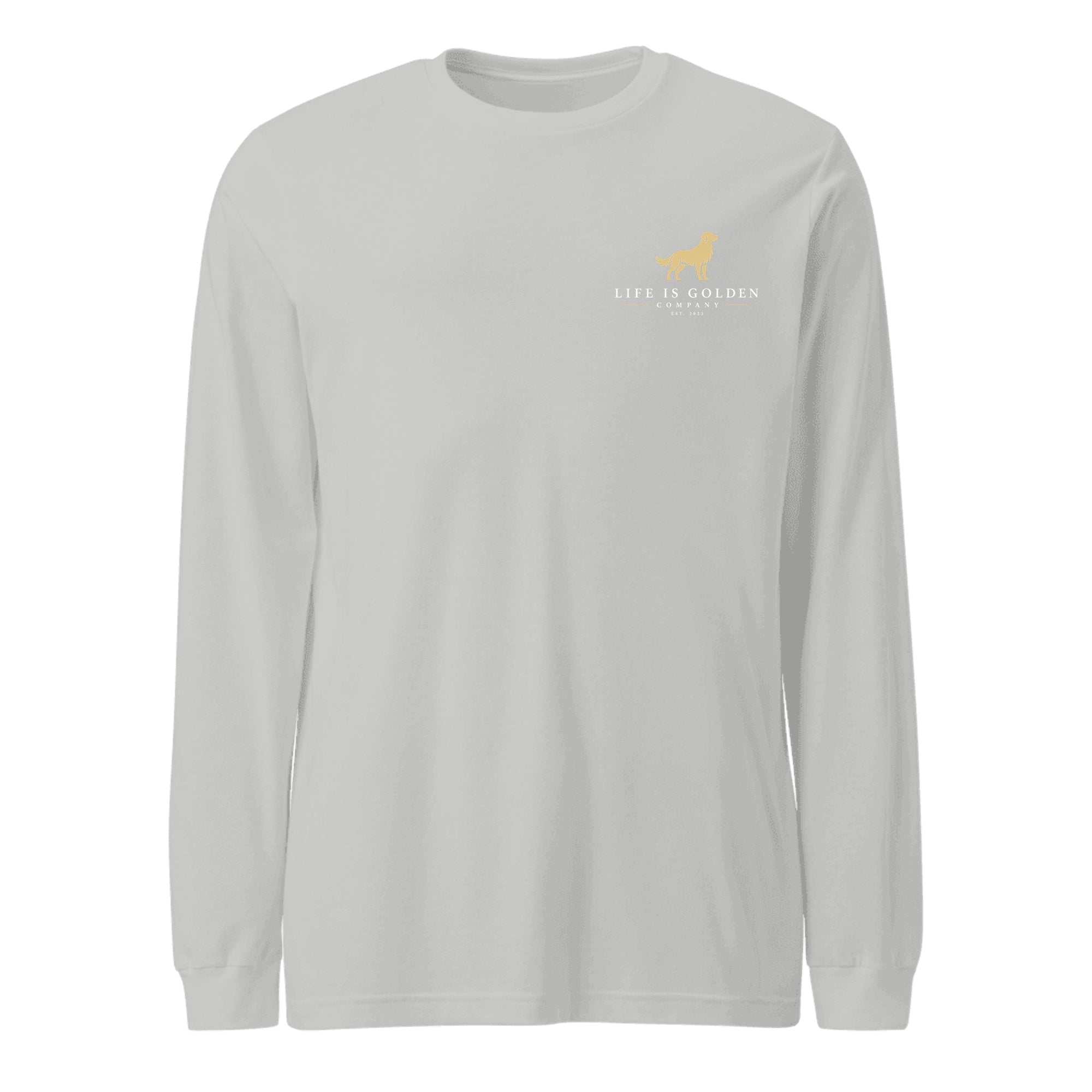 The Last Bonfire Long-Sleeve — Athletic Heather (front)