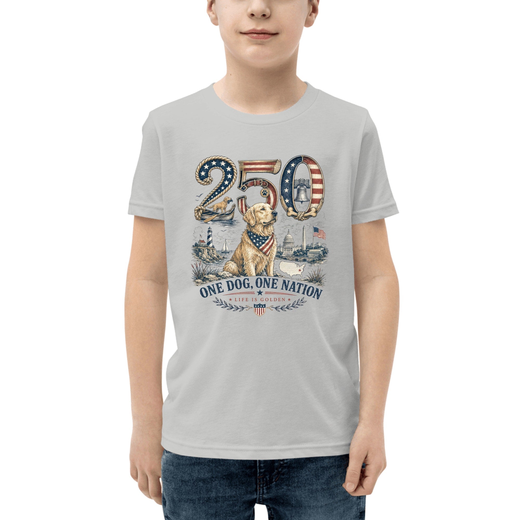 The Semiquincentennial Youth Tee — Athletic Heather