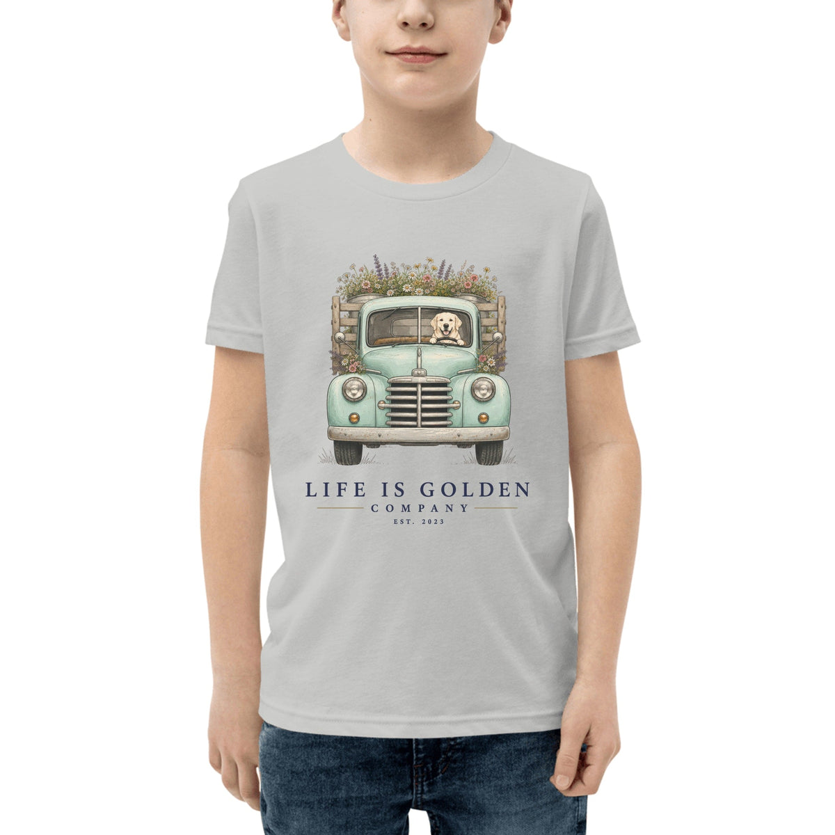 The Market Run Youth Tee — Athletic Heather