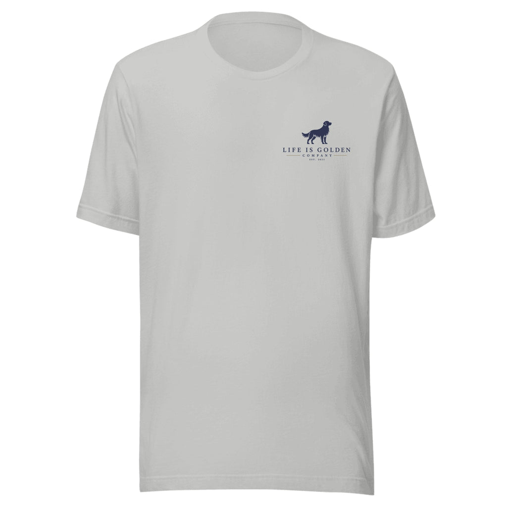 The Goal Line Tee — Athletic Heather (front)