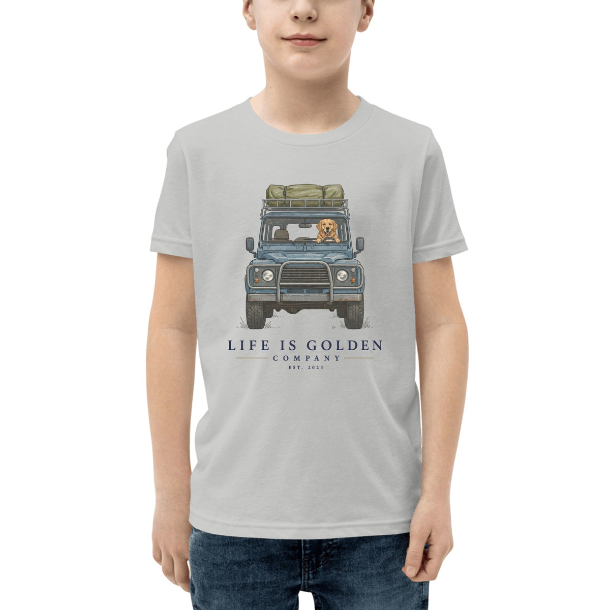 The Base Camp Youth Tee — Athletic Heather