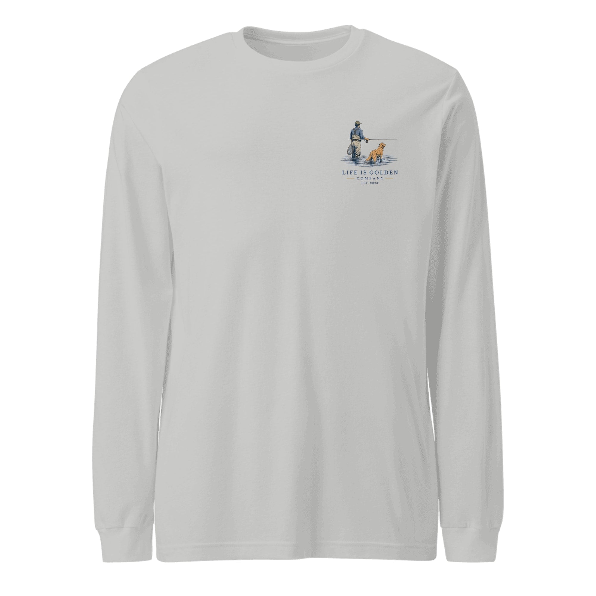 The Morning Drift Long-Sleeve — Athletic Heather (front)