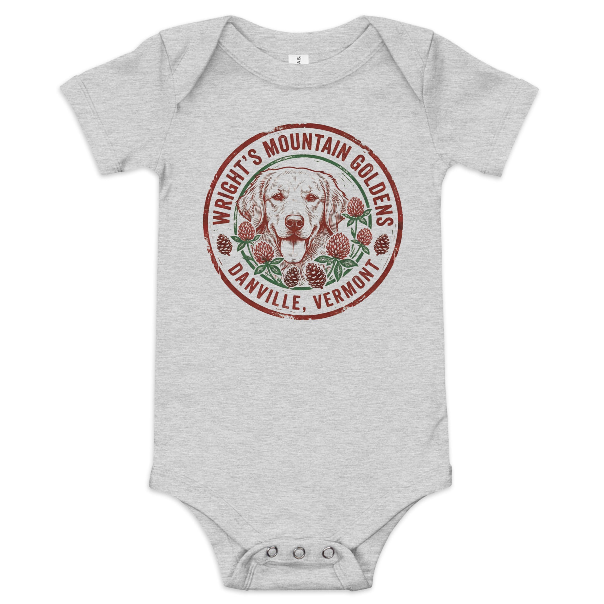 Wright's Mountain Goldens Baby short sleeve onesie