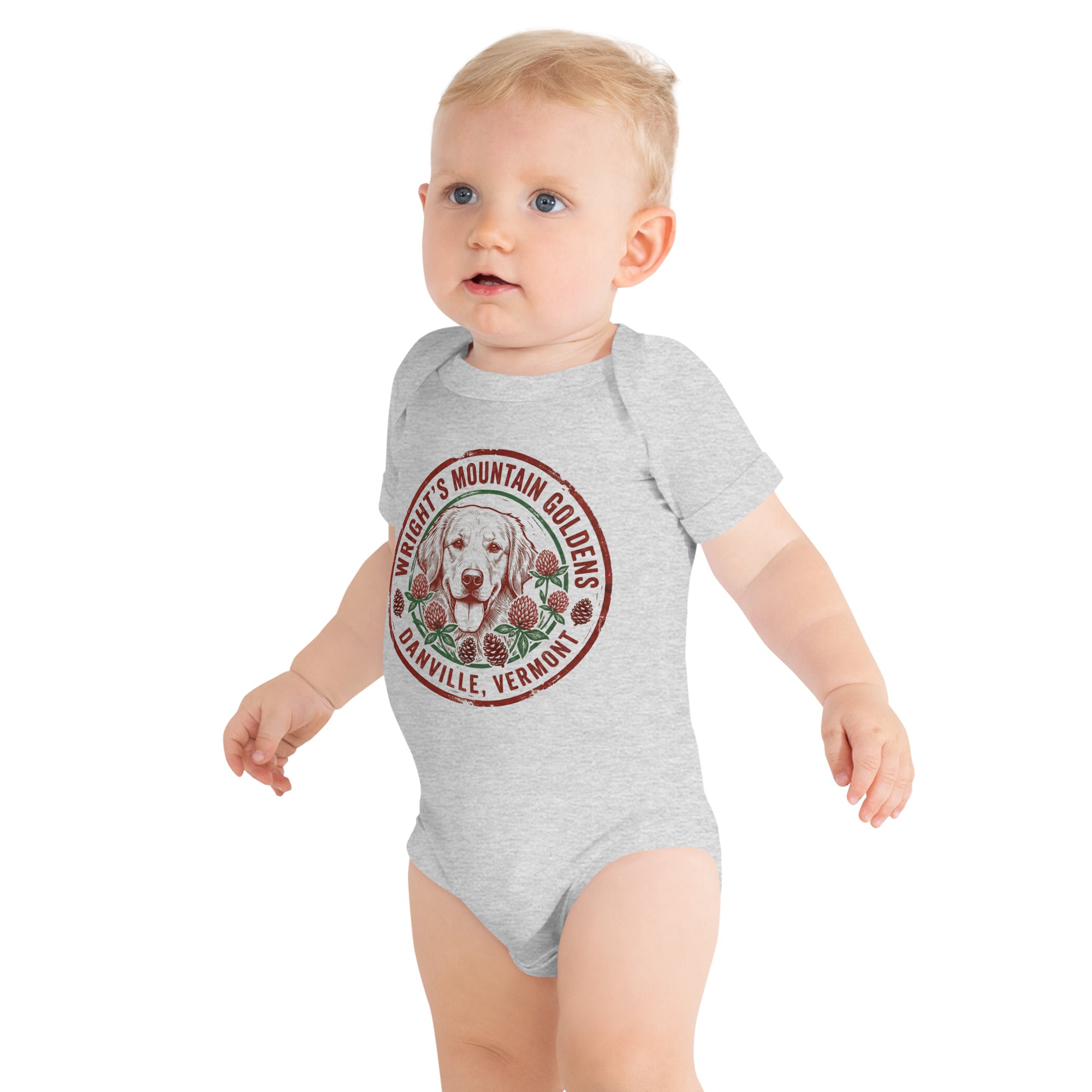 Wright's Mountain Goldens Baby short sleeve onesie