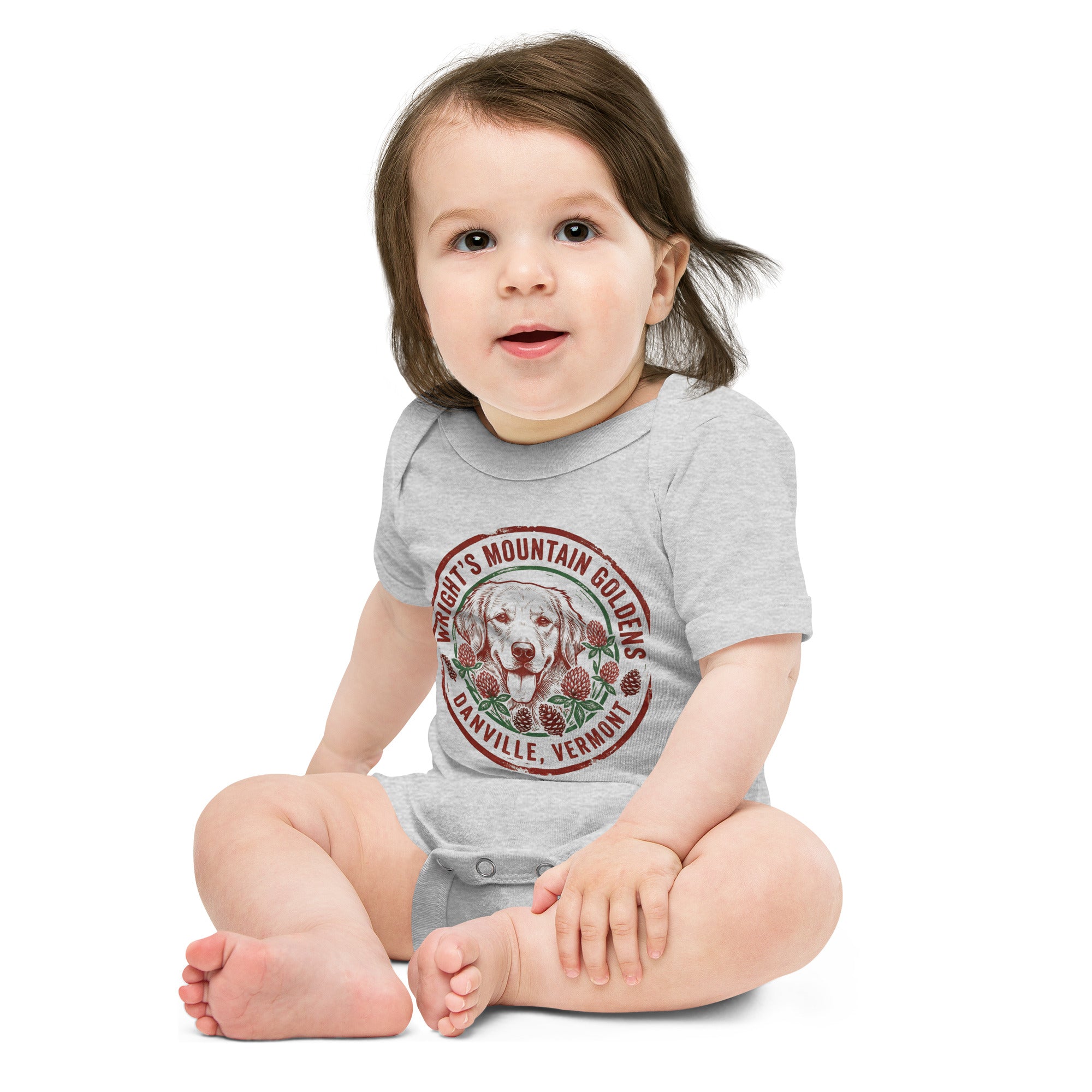 Wright's Mountain Goldens Baby short sleeve onesie