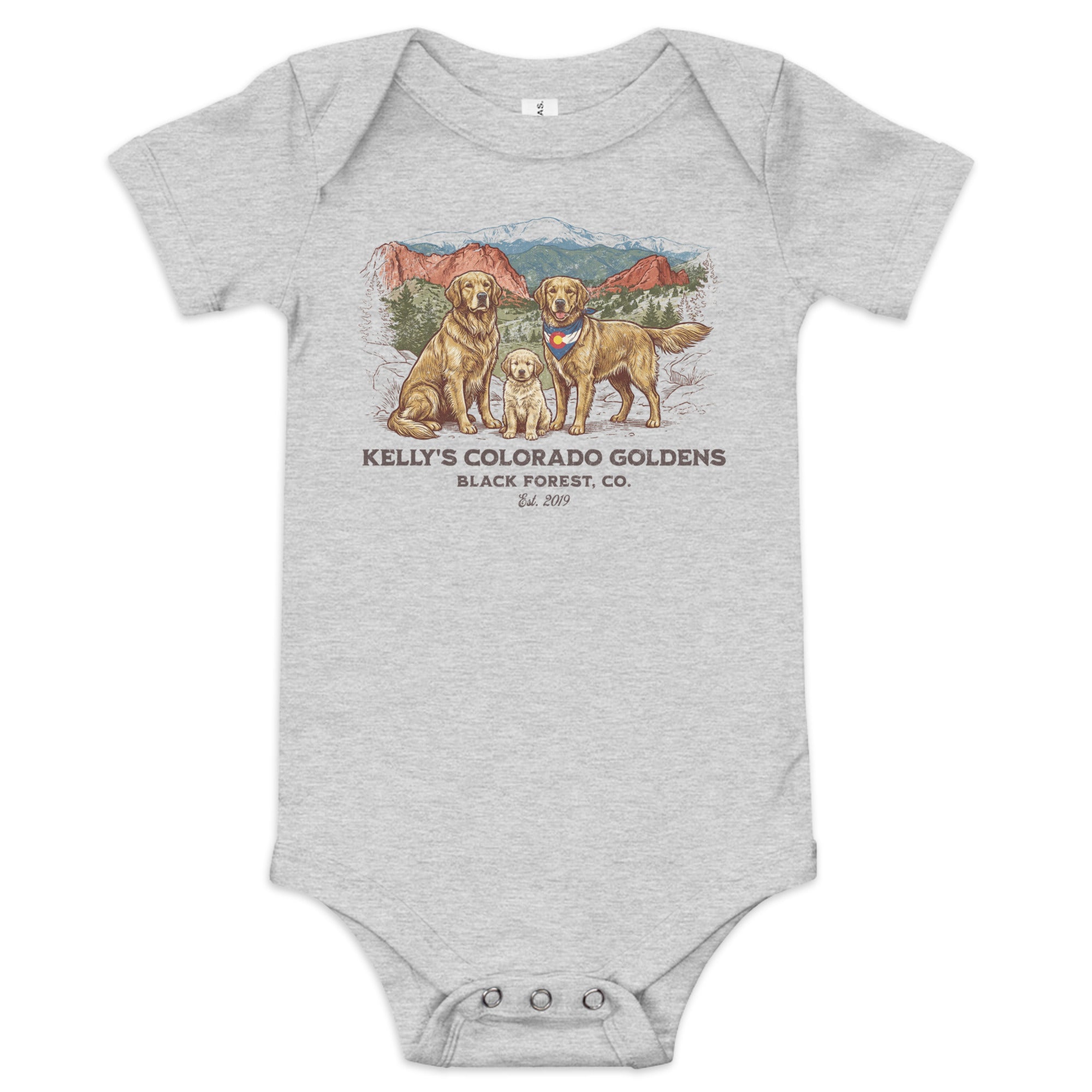 Kelly's CO Goldens Baby short sleeve onesie