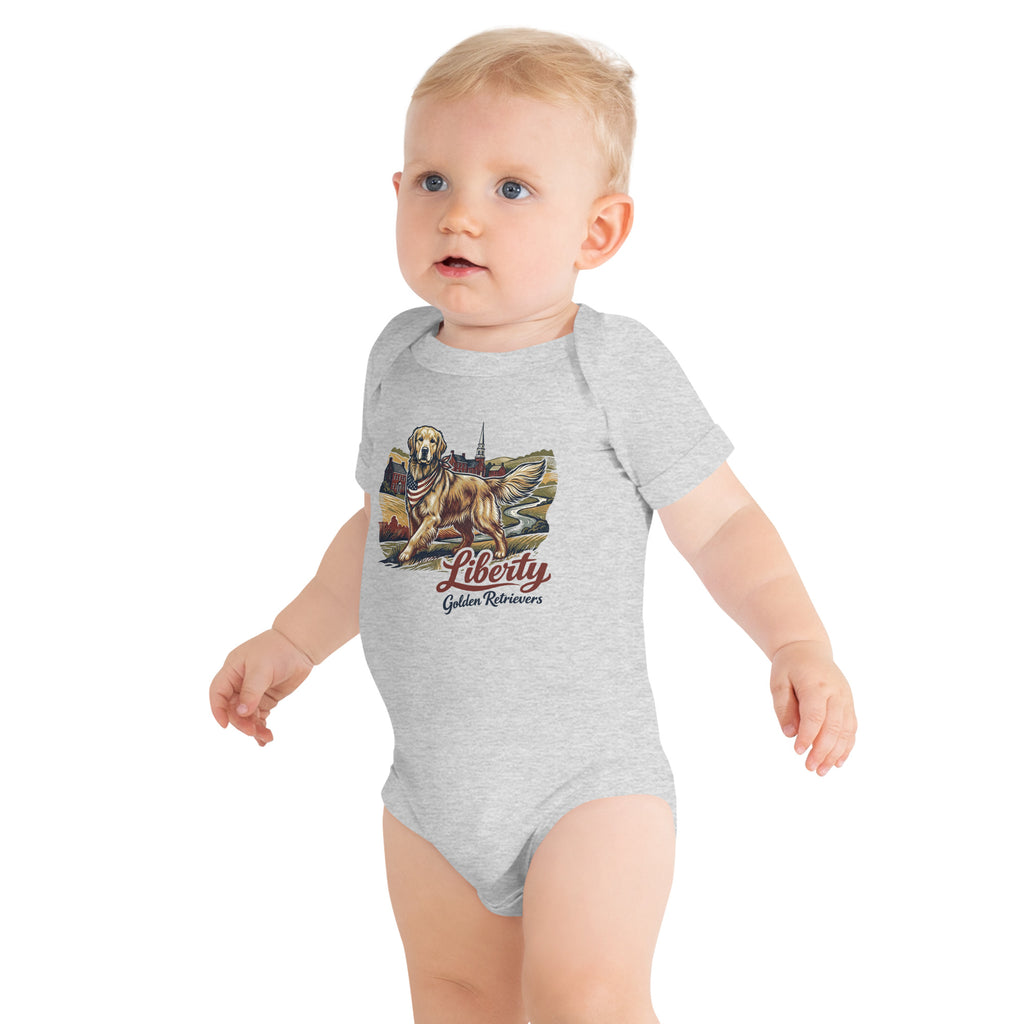 Liberty Golden Retrievers Baby Onesie