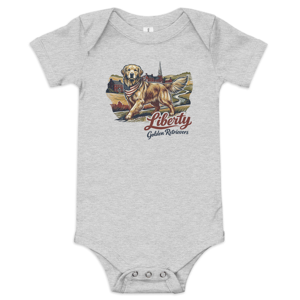 Liberty Golden Retrievers Baby Onesie