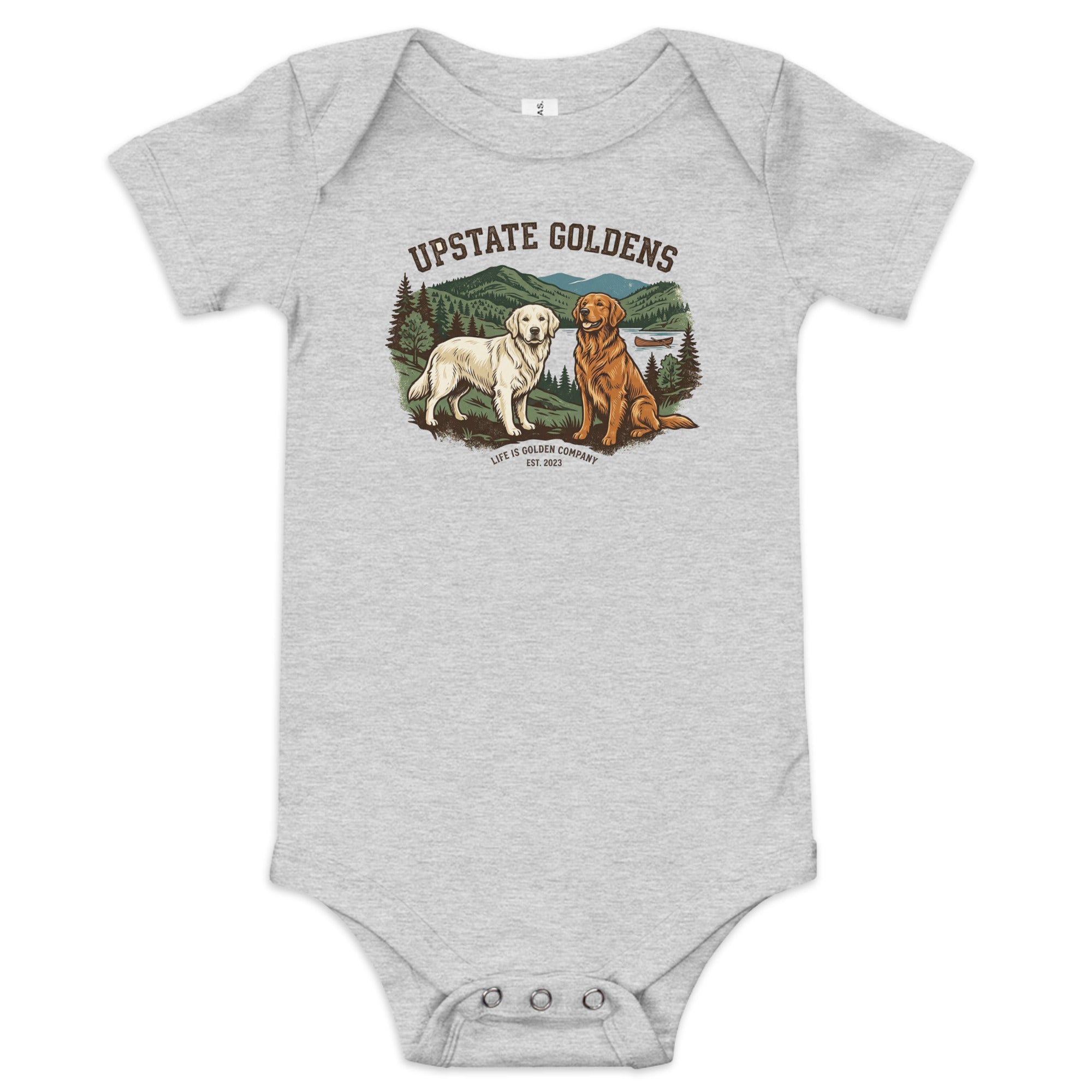 Upstate Goldens Baby Onesie