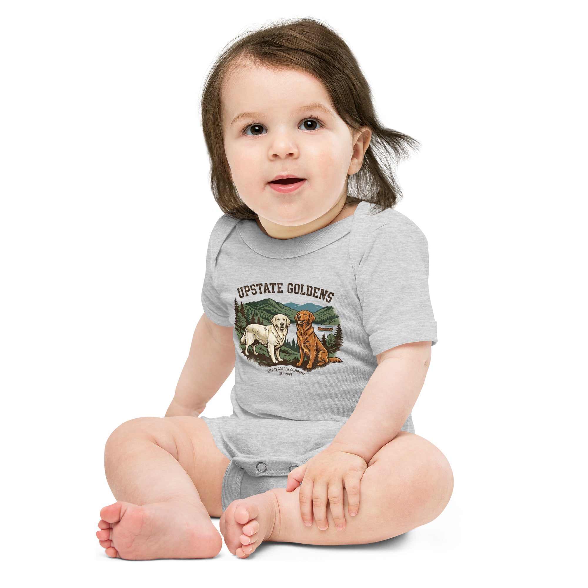 Upstate Goldens Baby Onesie