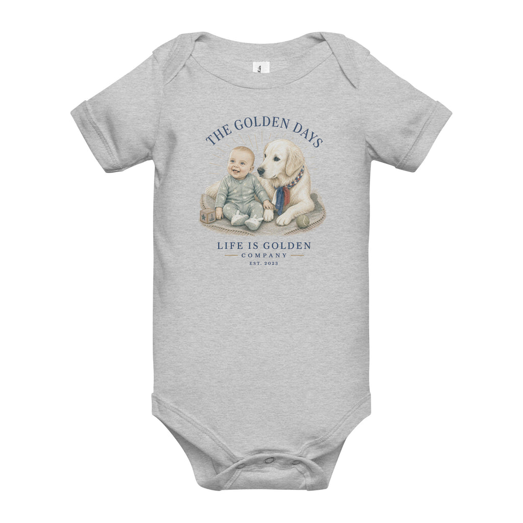 The Golden Days Baby short sleeve onesie