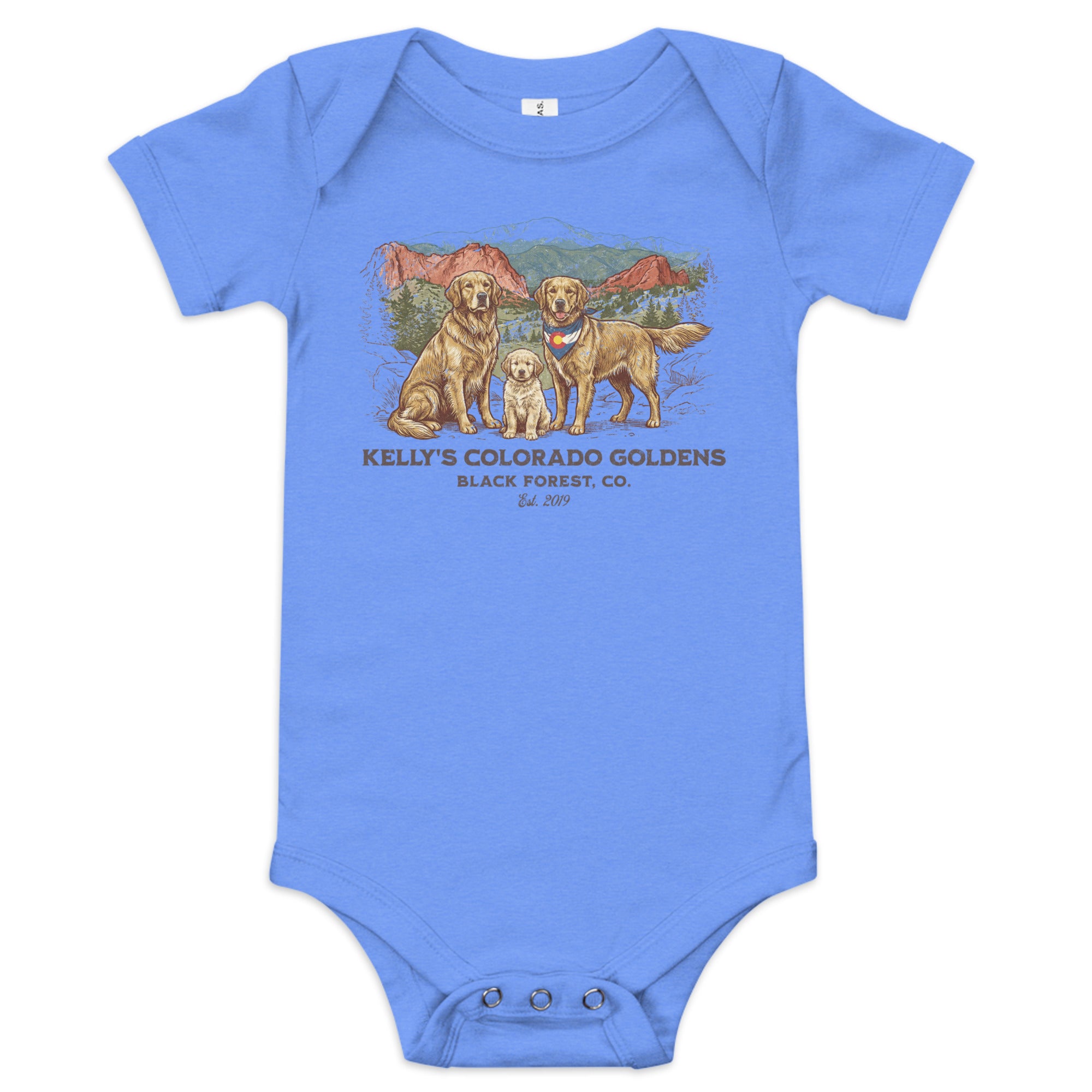 Kelly's CO Goldens Baby short sleeve onesie